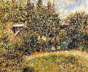 Pierre-Auguste Renoir Le Pont du chemin de fer a Chatou oil